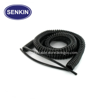 Tinsel Wire PU 8 Conductor Spiral Cable
